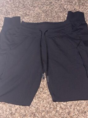 lululemon athletica Black Drawstring Ready to Rulu Track Joggers